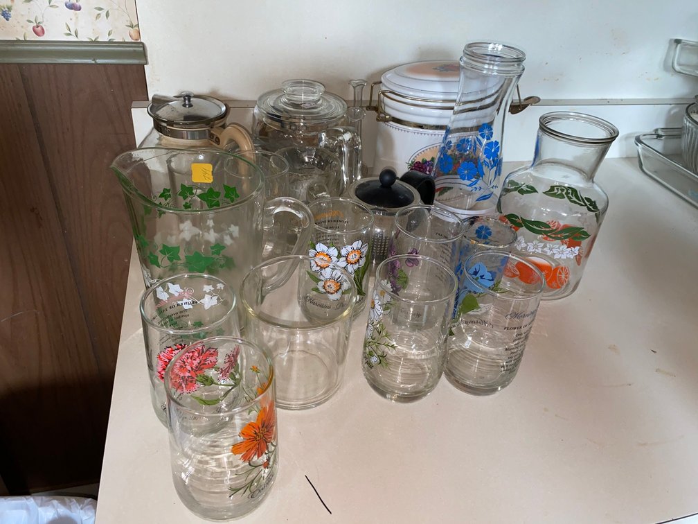Collectible Drinking Glasses, Vintage Coffee Pot, Pitcher