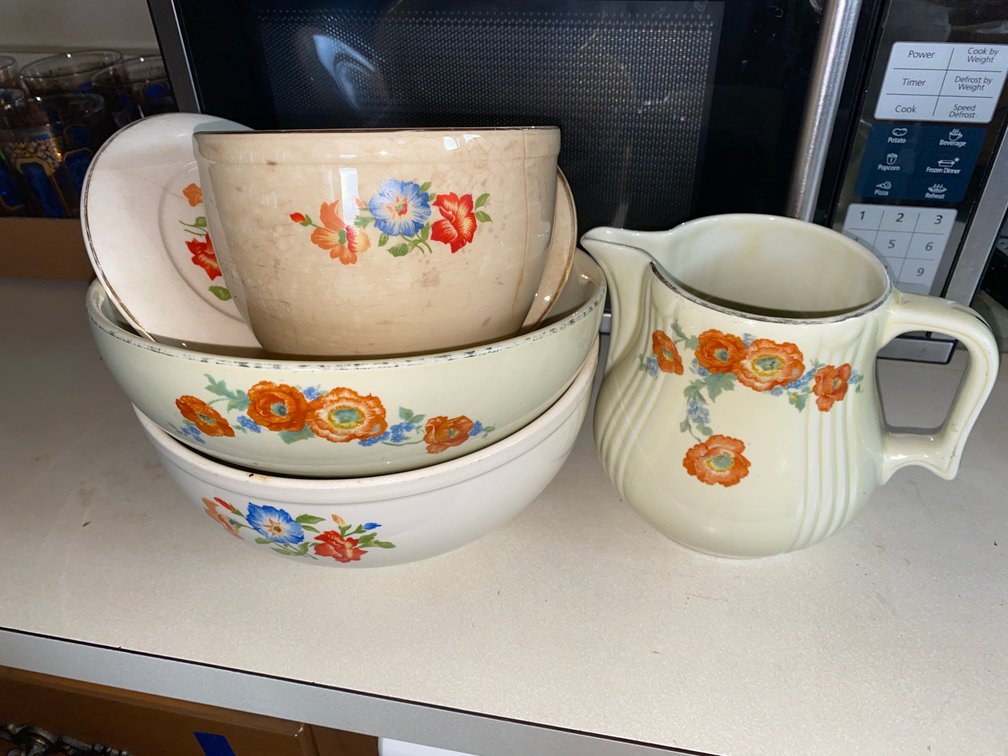 Halls Superior Kitchenware, Pitcher, Bowl,