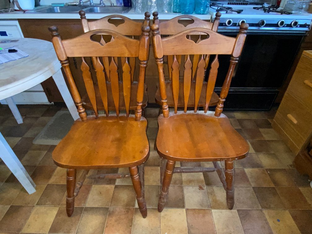 4-Wooden Chairs