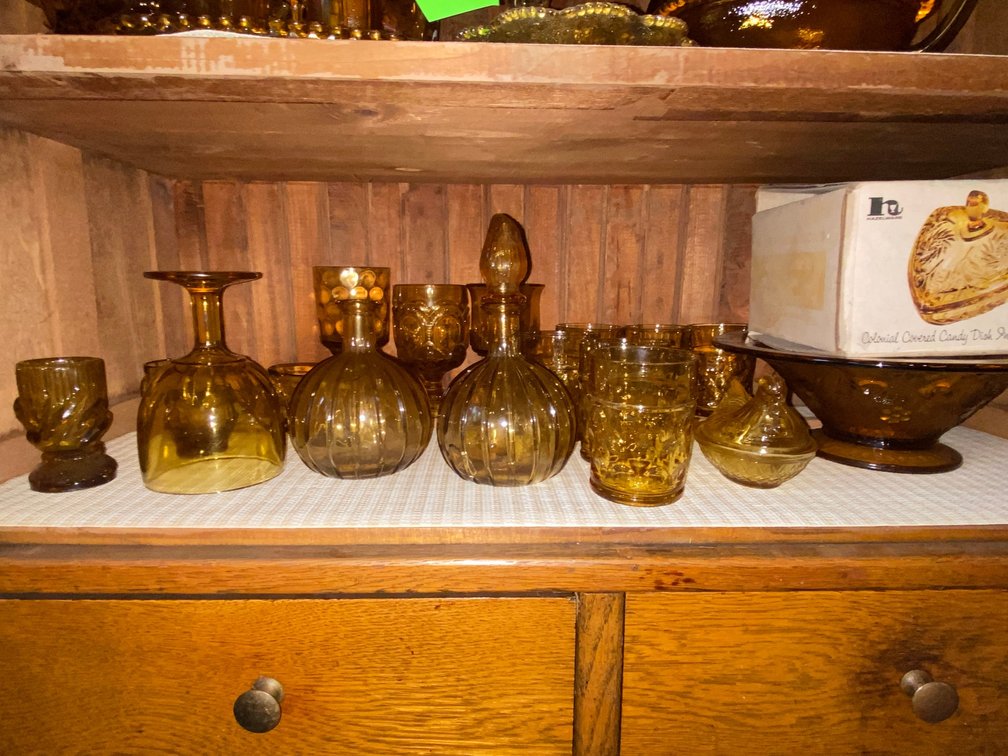Amber colored Glassware