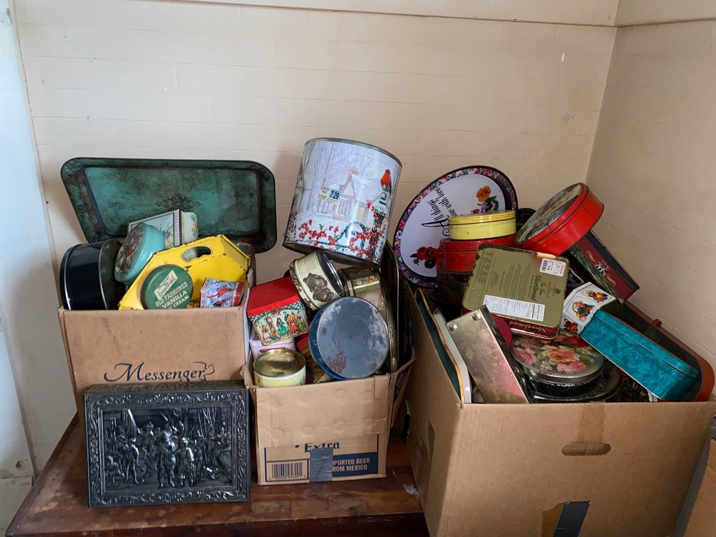 Large Collection of Vintage tins