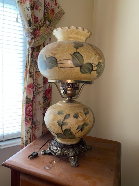 Painted Gone with the Wind Style Lamp