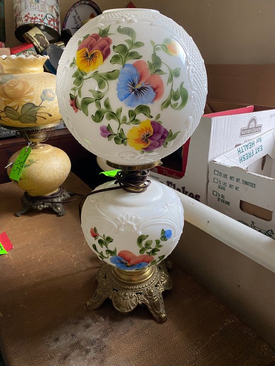 Painted Gone with the Wind Style Lamp