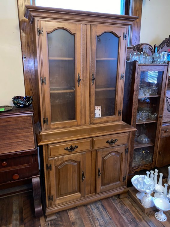 2-Piece Lighted China Cabinet