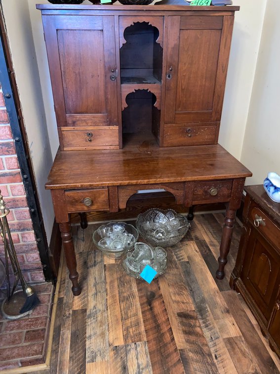 Early High top Desk with Doors and Drawers