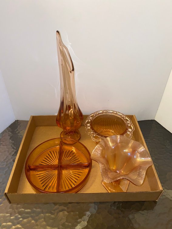 Pink Depression glass