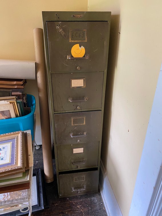 Metal 5 Drawer Filing Cabinet