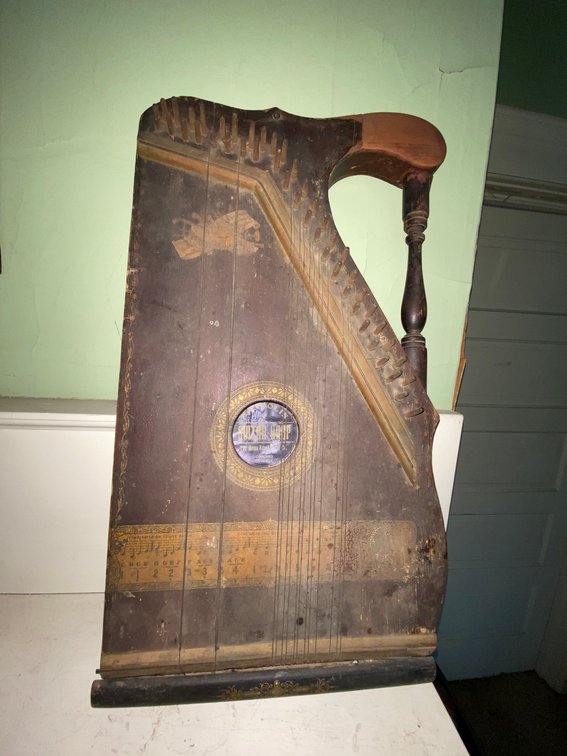 Antique Mandolin Guitar-Harp by Home Educational Co., Concord, NC