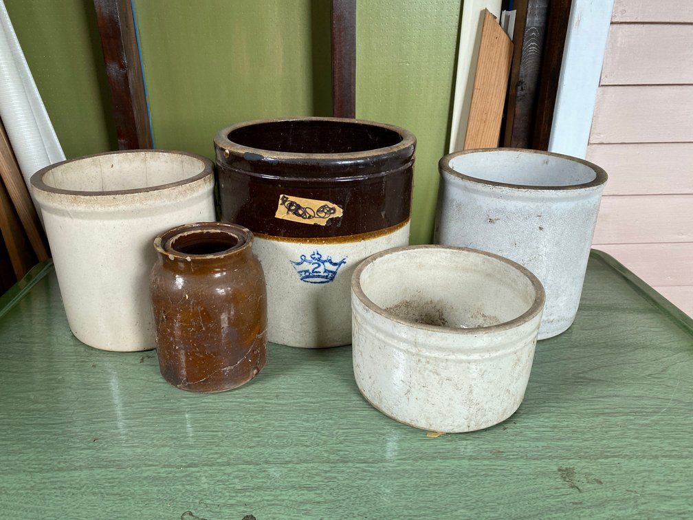 Collection of Crocks, Wax Sealer