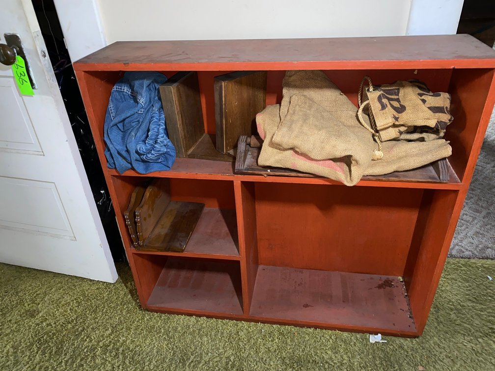 Wooden Painted Cubby Shelf