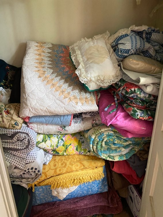 Contents of closet
