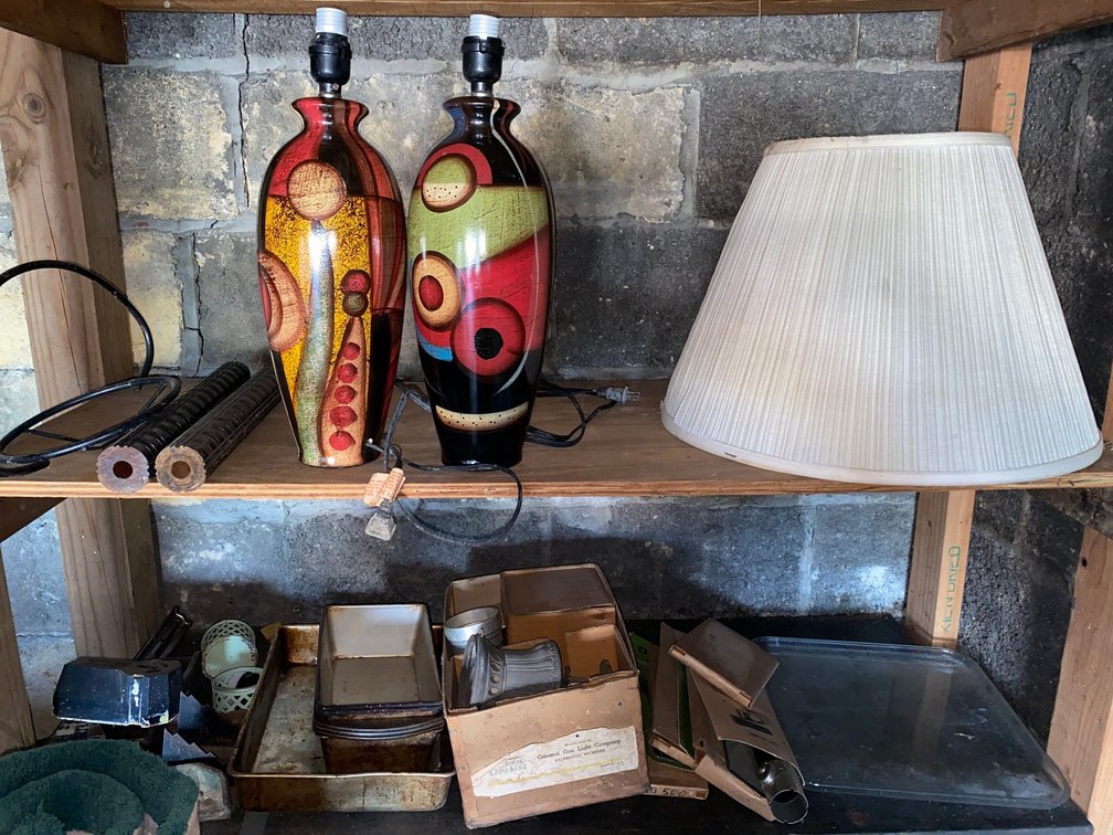 2-Shelves, Lamps, Baking pans and More