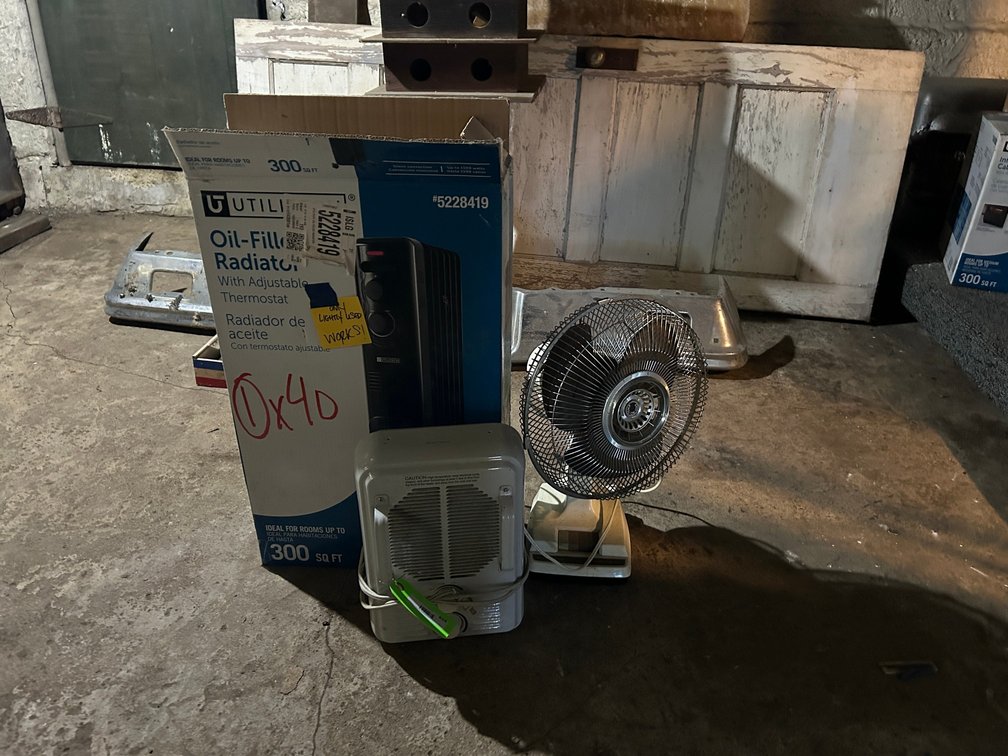 Radiator heater, oscillating Fan, Small electric Heater