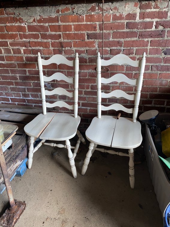 2-Ladder Back chairs