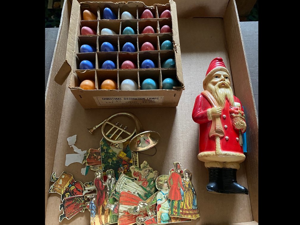 Antique Celluloid Plastic Santa