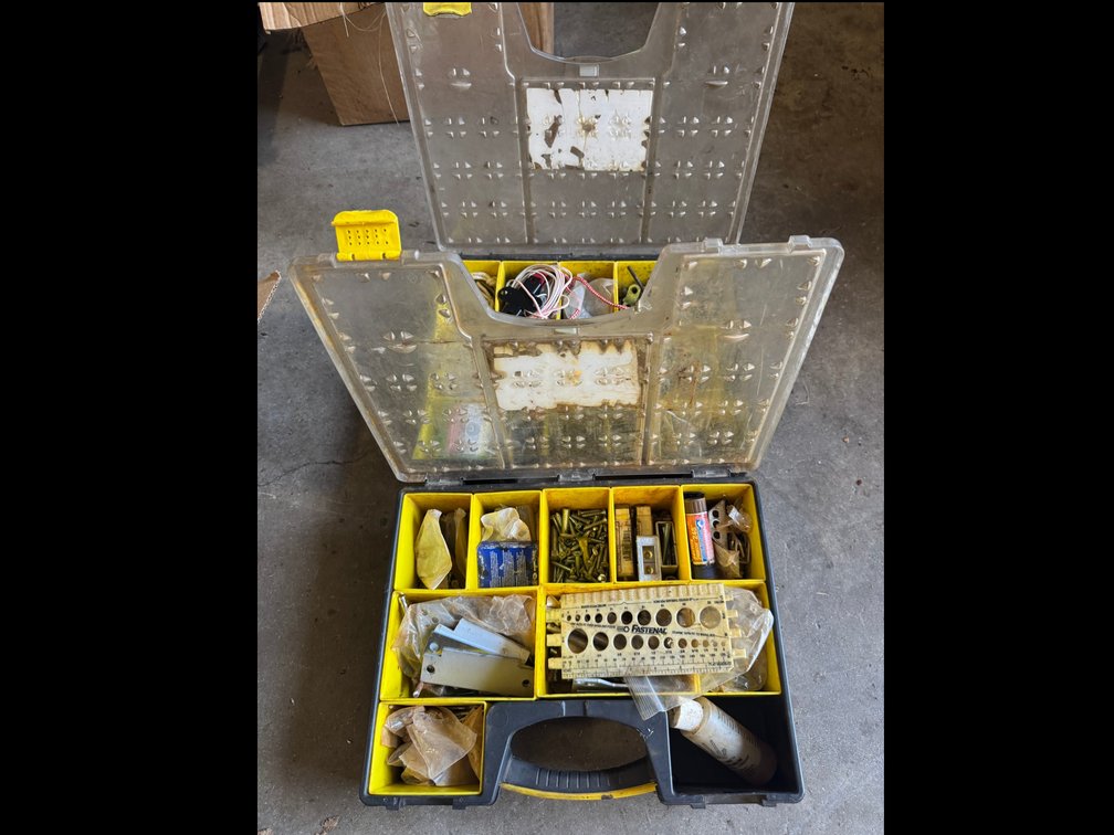 Organizer boxes with hardware