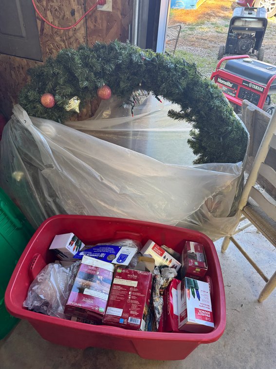 Box of Christmas Lights, 48 inch Wreath