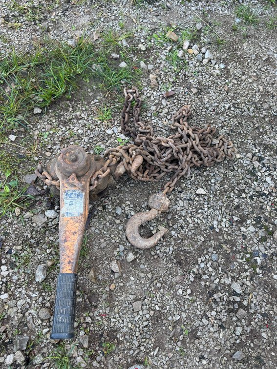 Columbus Mckinnen Model B 11.5 Ton Lever chain Hoist