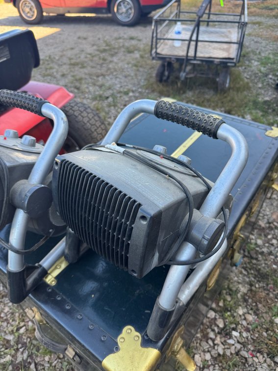 2- Grey Portable Utility Spacce Heaters