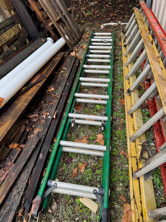 Green ladder