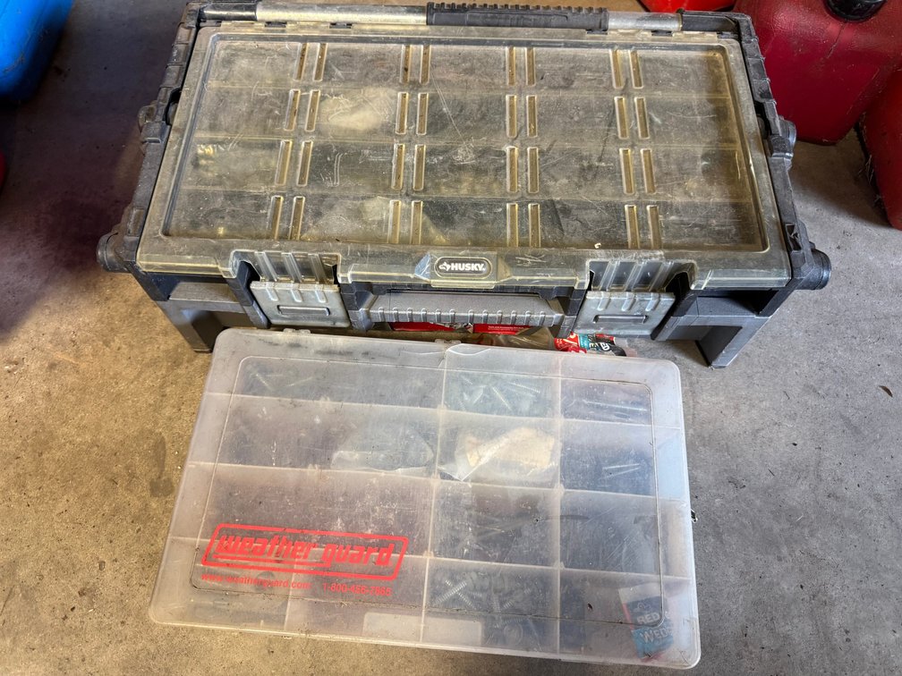 Toolboxes with hardware