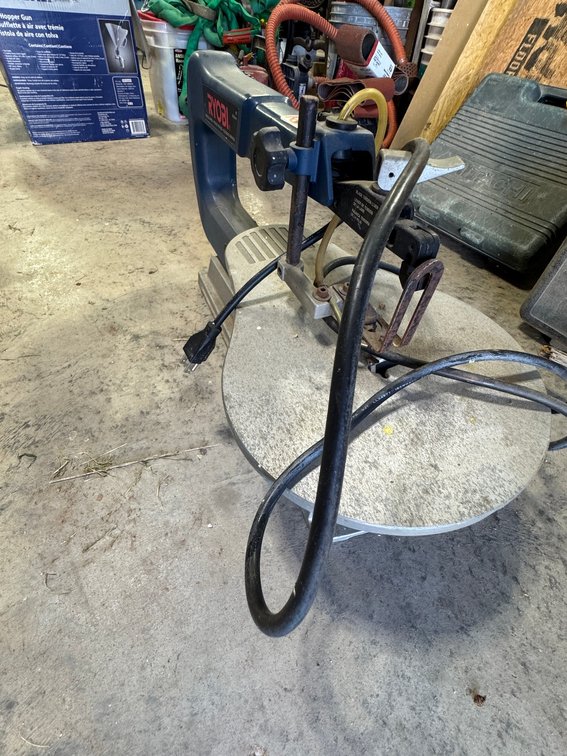Blue Ryobi 16 Inch Variable Speed Scroll Saw