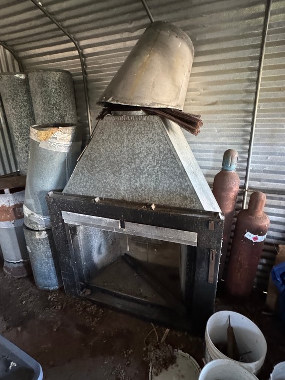 Pre Fabricated Metal Wood Burning Fireplace