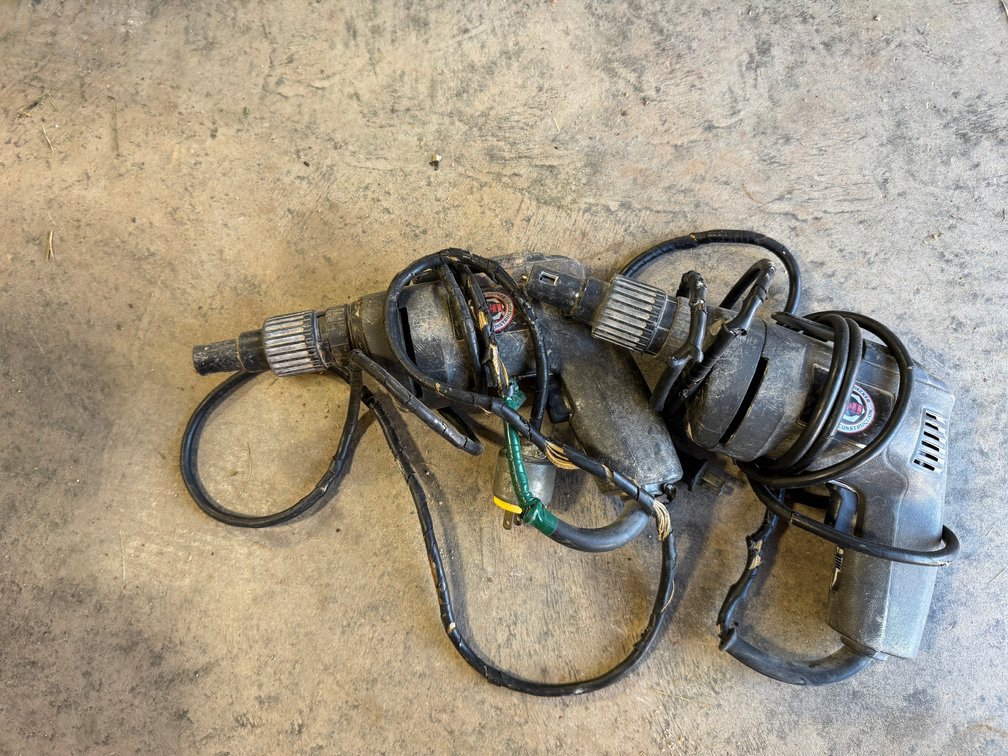 2-Vintage Corded electric Drills