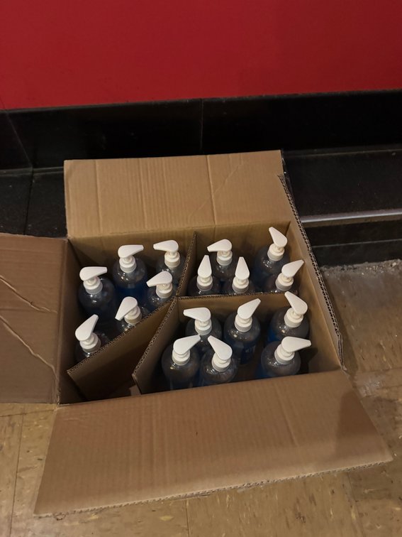 Box of Hand Sanitizer