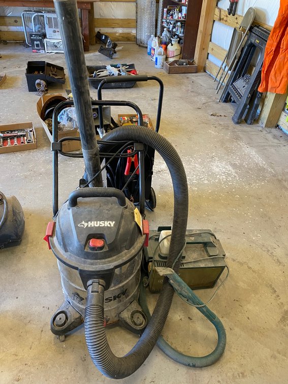 Husky shop vac, Bissell cleaner