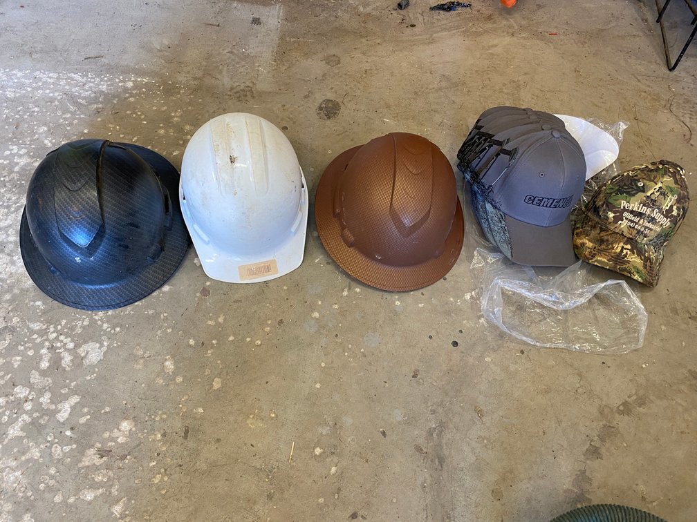 Hard hats, ball caps