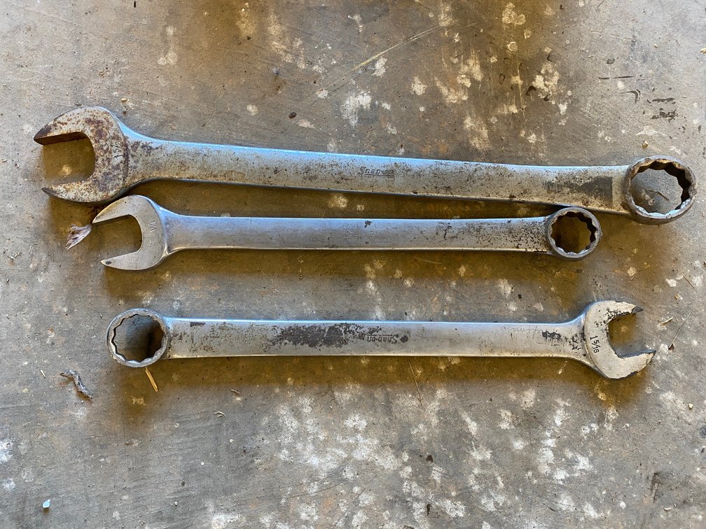 Snap-On wrenches-sizes 1 1/4", 1 5/16", 1 5/8"