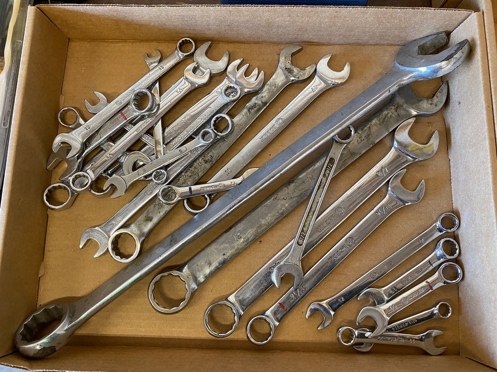 Assortment of wrenches, including 1 Mac wrench