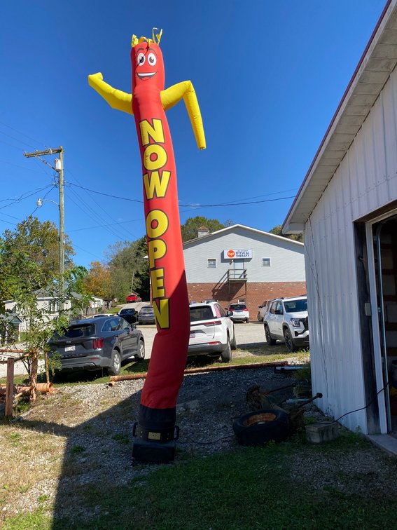 Inflatable Wacky Arm Open sign