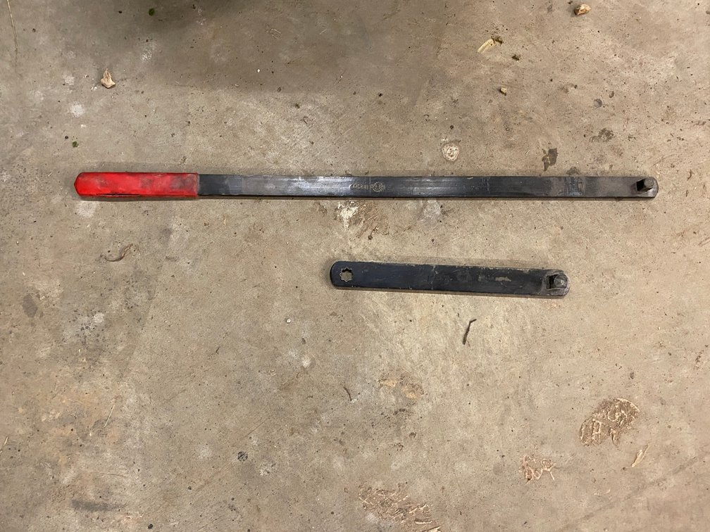Belt tensioner pulley wrenches