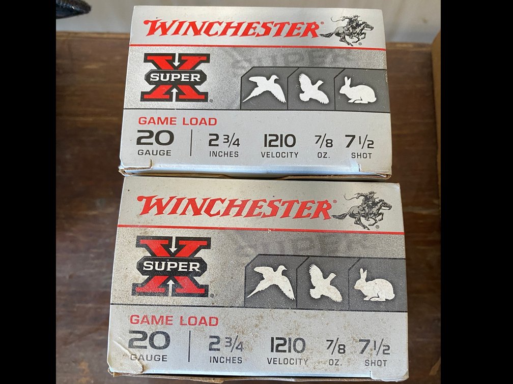 2 Boxes of 20 gauge Winchester, 2 3/4"