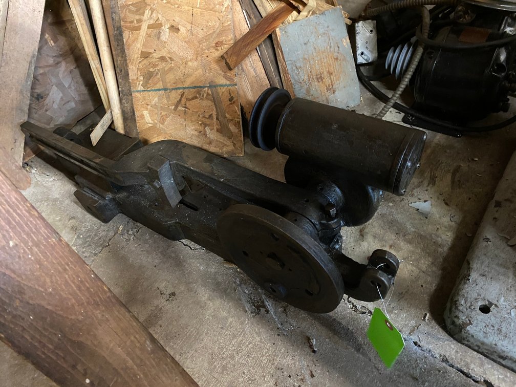 Power hacksaw parts, 2 electric motors, pulleys, switches