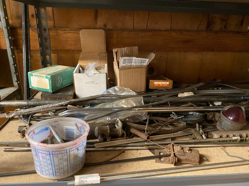 Assortment of take off parts from a Ford Model T