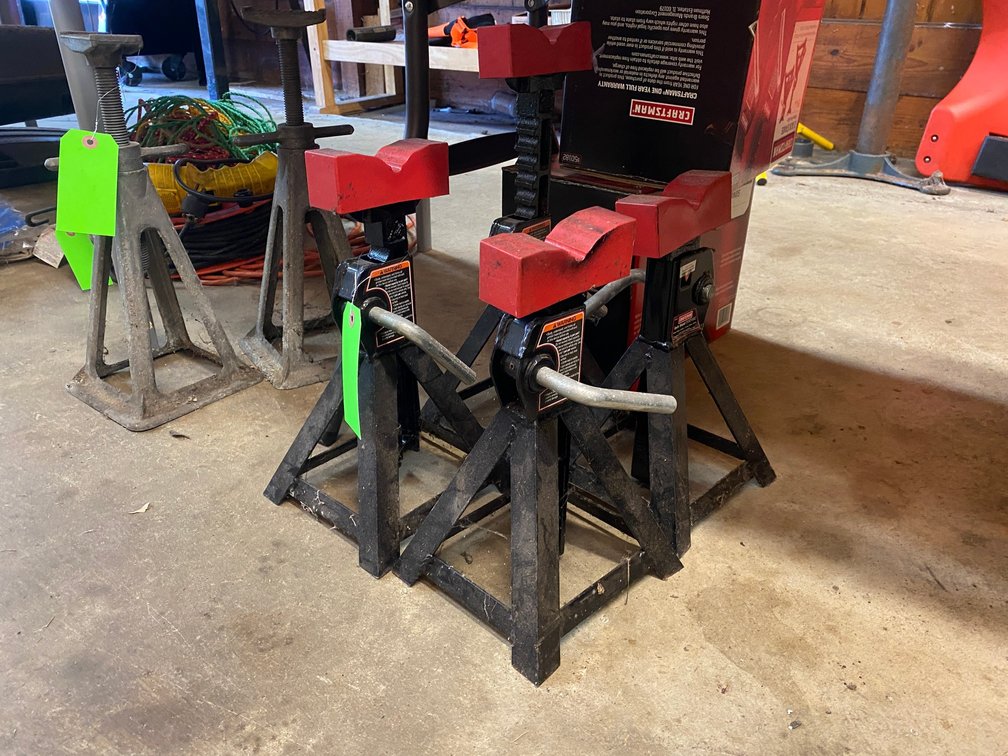 2 Pair of Craftsman jack stand with boxes