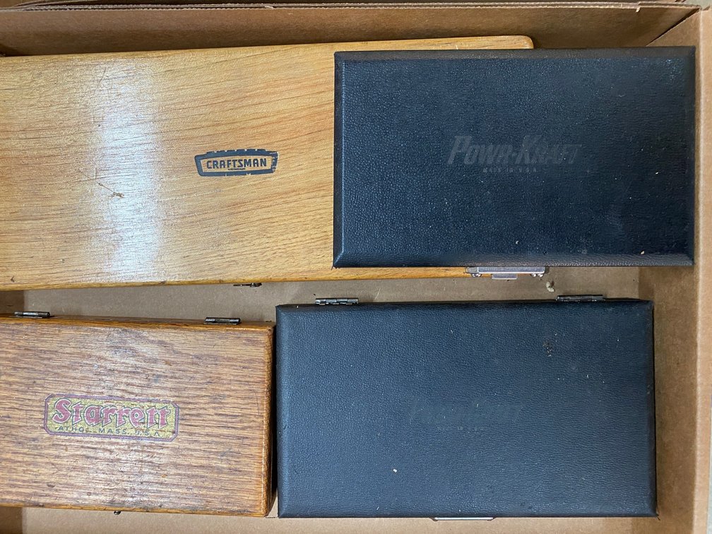Craftsman Starrett depth mic, Power-Kraft depth mics