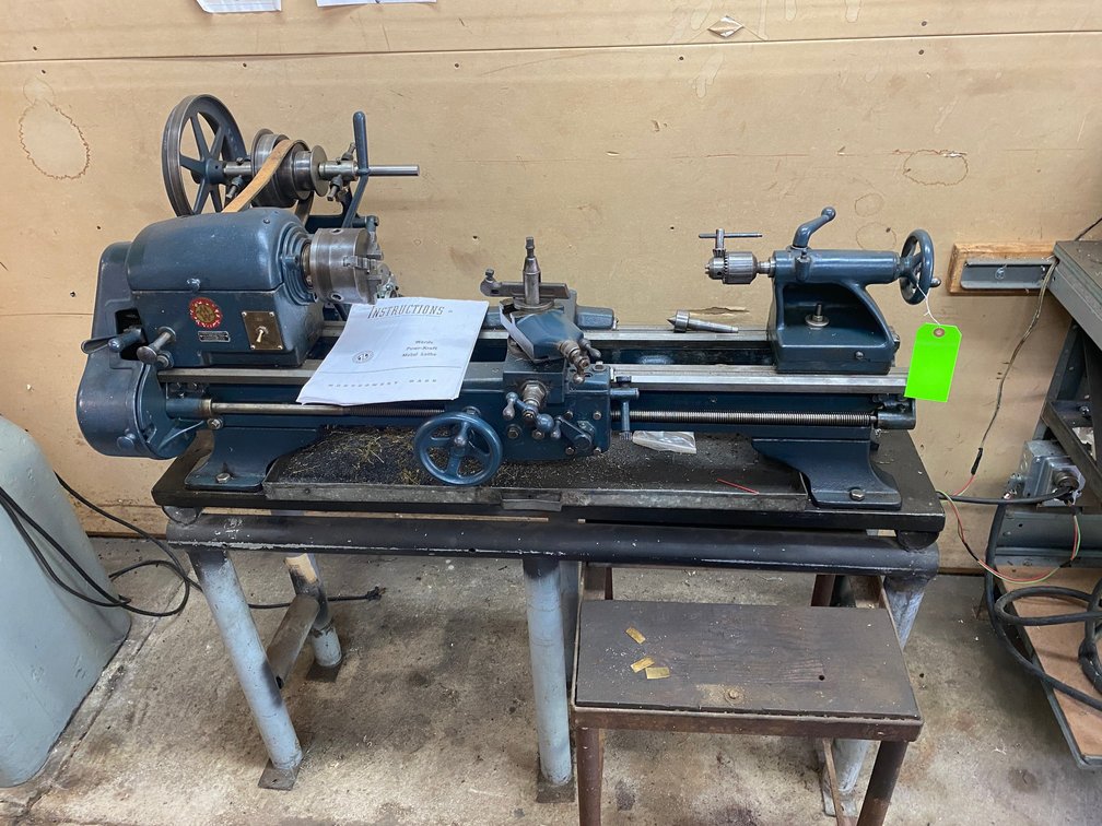 Wards Power-Kraft metal lathe, model# 04TLC-700A,