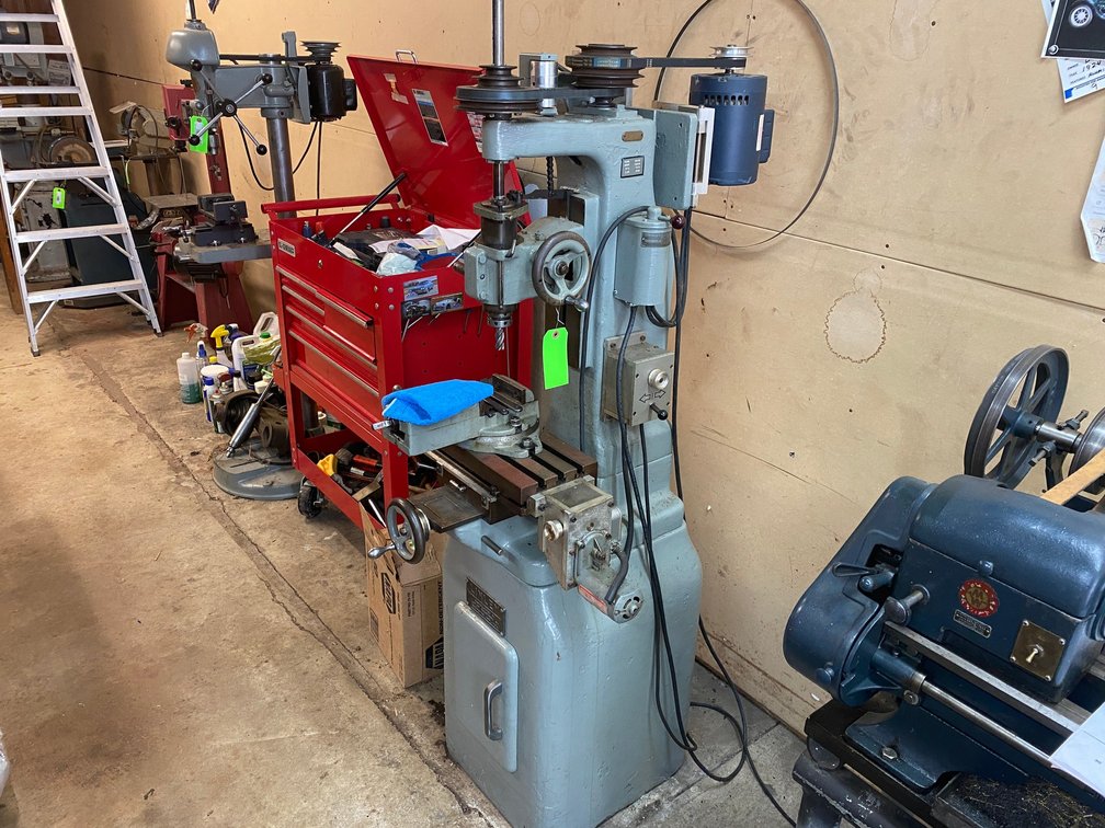 Linley vertical milling machine with vise Single Phase