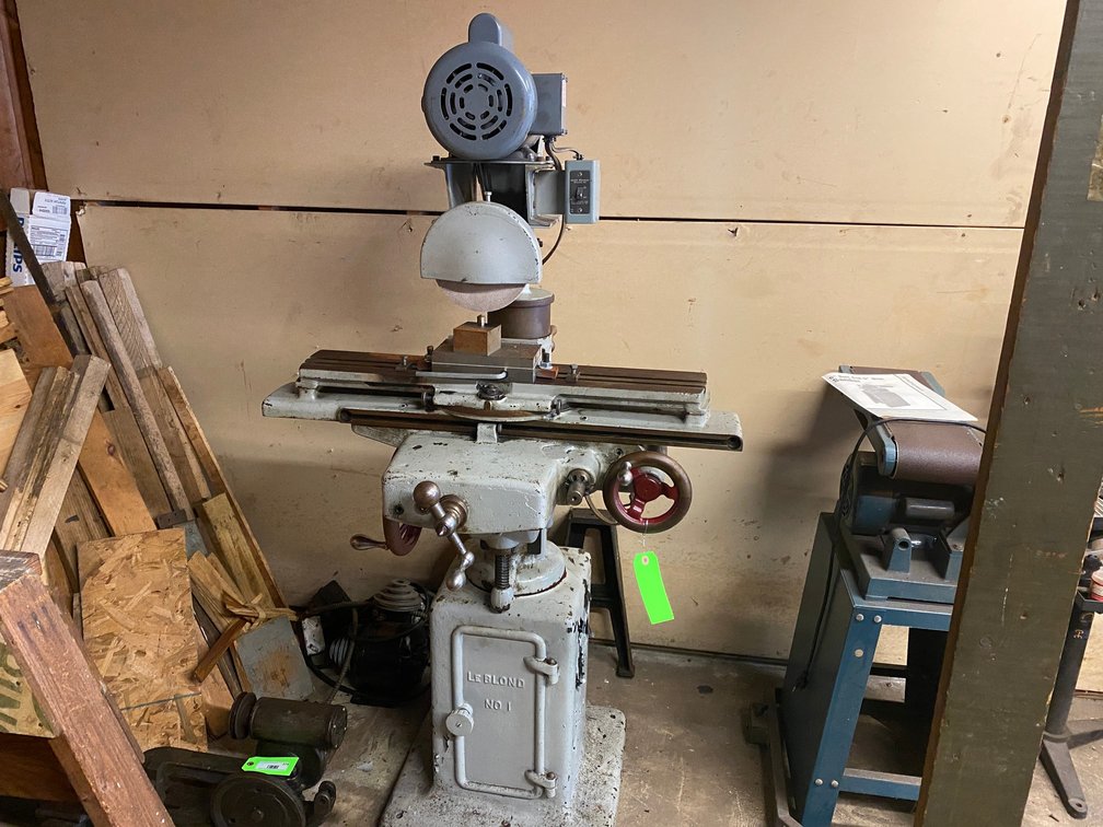 Leblond #1 surface grinder with mag chuck and diamond point dresser