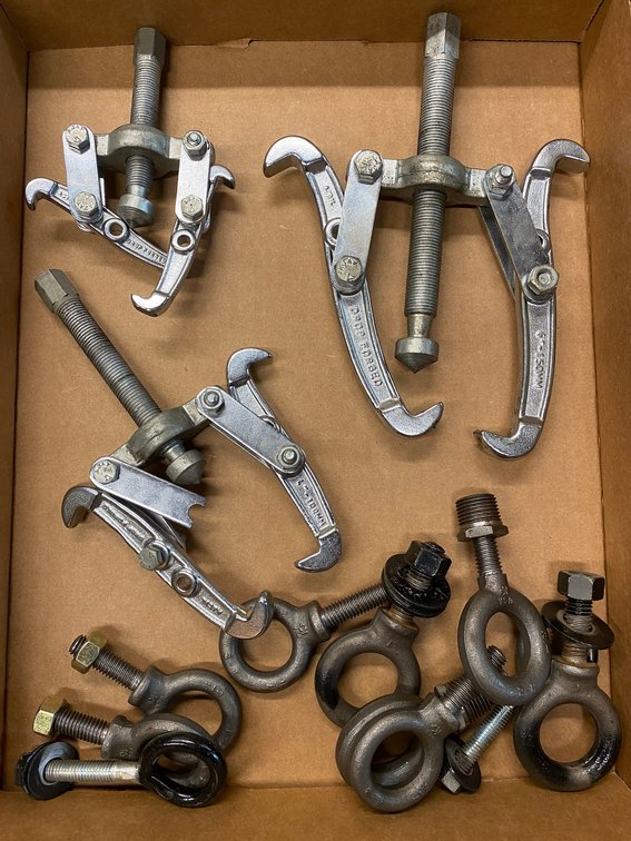 Set of 3 pullers, O-rings