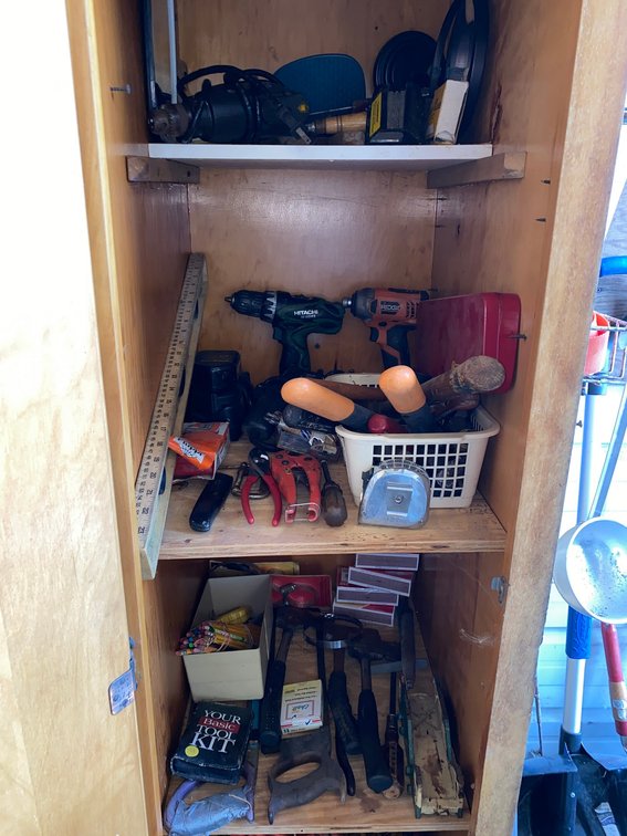 Contents of Wooden Cabinet
