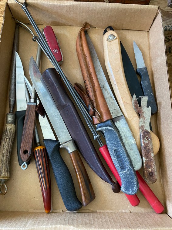 Knives, Sharpening Steels, Sheaths, and More