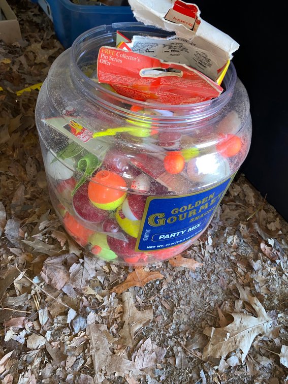 Fishing Bobbers, Fishing Line, and Tackle
