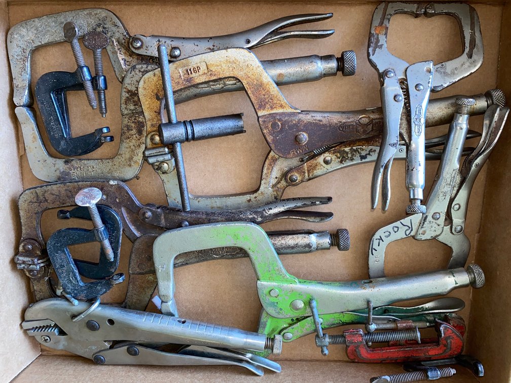 Locking C-Clamp Pliers, Locking Pliers, and C-Clamps
