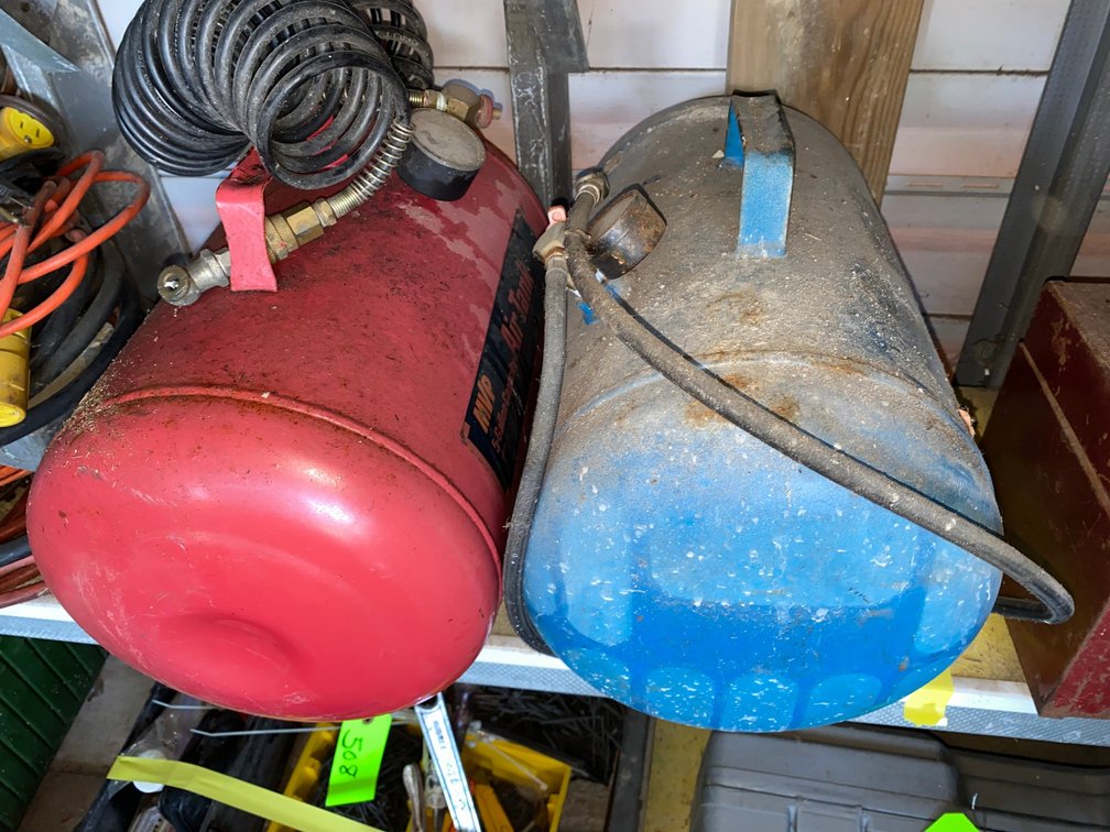 2 Steel Portable Air Tanks