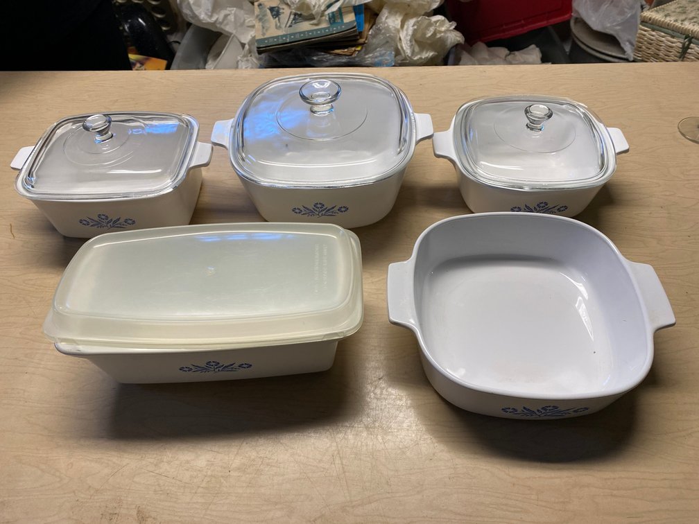 5 Ceramic-Glass Casserole and Baking Dishes